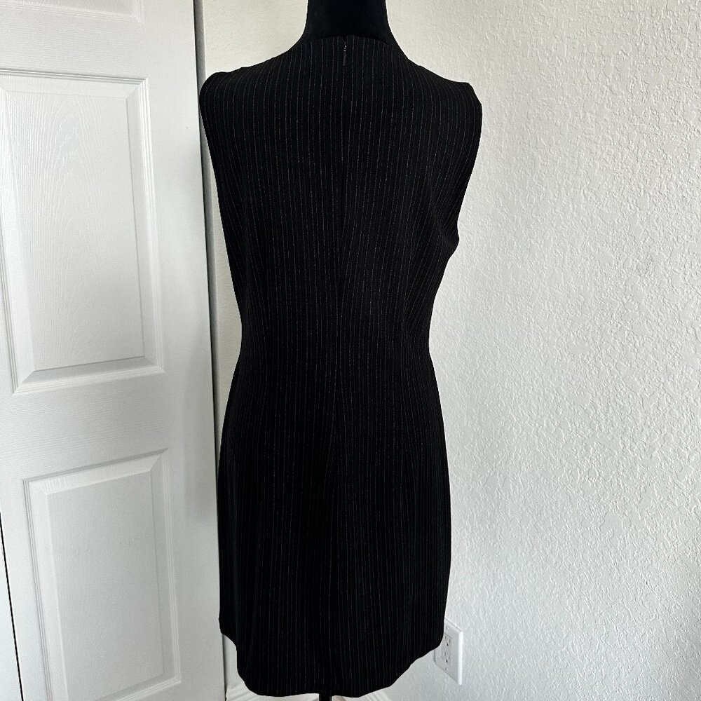 MANGO Women's Sleeveless Pinstripe Minidress Size L